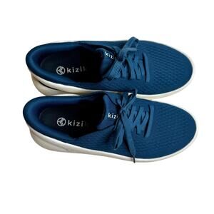 KIZIK Men's Size 8 Women's 10 Roamer Hands Free Knit Sneaker Shoes Tidepool Blue